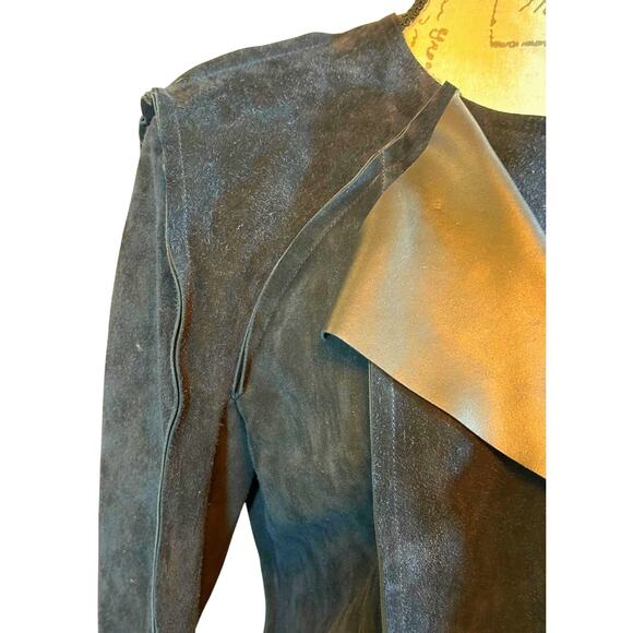 Isabel Marant Adixia Jacket 100% Calf Leather RARE Black size 38 (S/M) - Picture 6 of 16